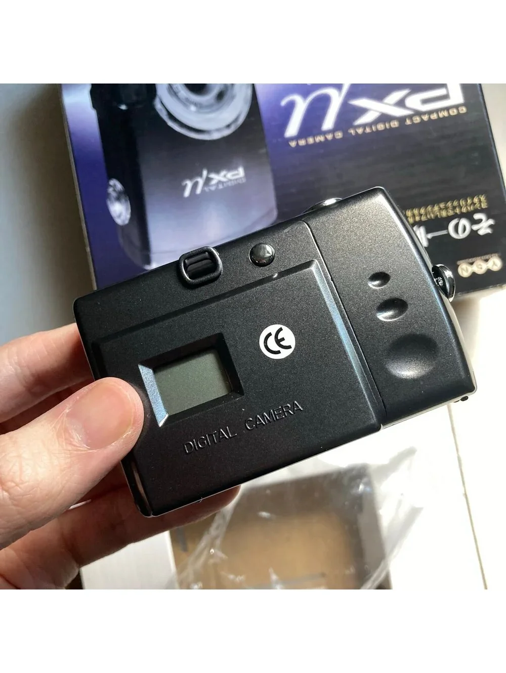 PX μ Black Japanese Lofi Digital Toy Camera Compact Vintage Retro Y2K Tested